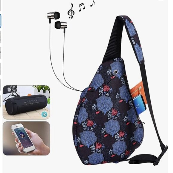 HAWEE Chest Sling Bag Outdoor Travel Backpack Waterproof Crossbody Daypack - Picture 2 of 5